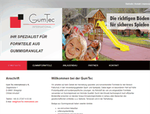 Tablet Screenshot of gumtec-international.com